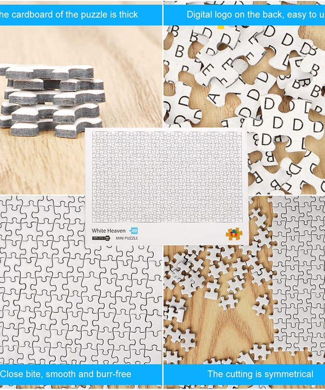 1000 Pieces White Hell Puzzle for Adults Kids
