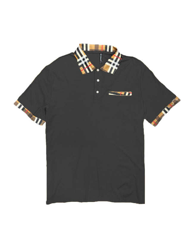 Checkered Polo and Pant Set