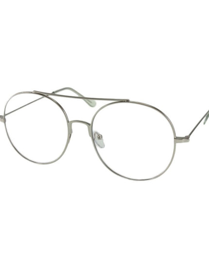 MQ Azumi Clear Lens Glasses in Silver / Clear