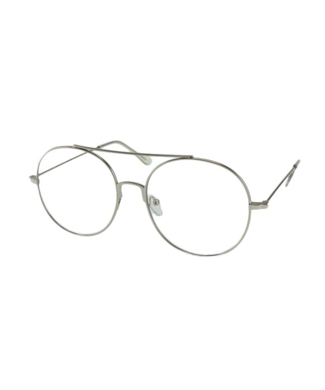 MQ Azumi Clear Lens Glasses in Silver / Clear