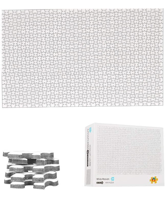 1000 Pieces White Hell Puzzle for Adults Kids