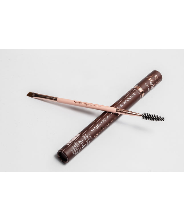 Majestic Angled and Spoolie Eyebrow Brush