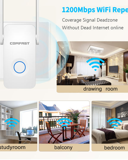 1200Mbps Extender Antenna Router Booster  WiFi Extender Repeater