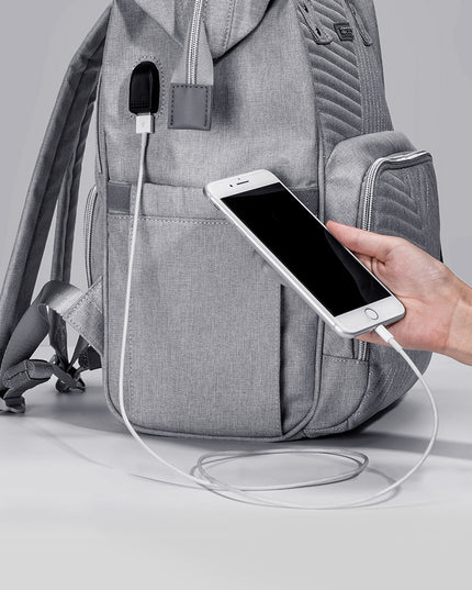 Modern Quilted Diaper Bag Backpack