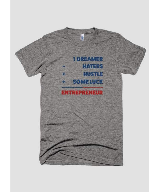 DREAMER HATER HUSTLE Printed T-shirt
