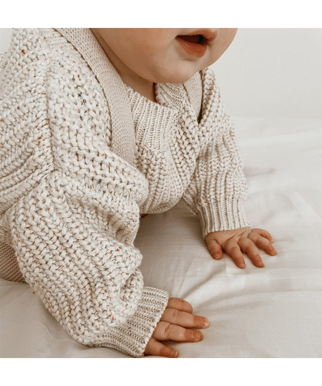 SnuggleThread™ – Cotton Knit Baby Sweater