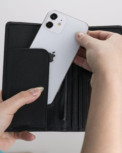 Evra Customizable, Genuine Leather Universal Wallet for Unisex
