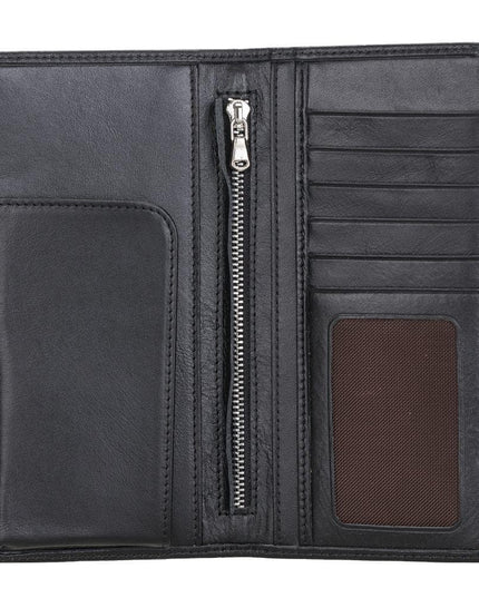 Evra Customizable, Genuine Leather Universal Wallet for Unisex