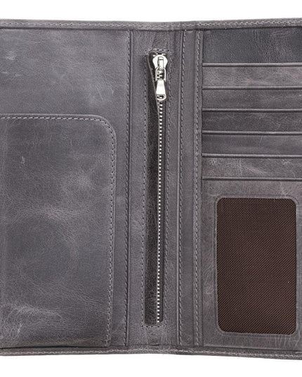 Evra Customizable, Genuine Leather Universal Wallet for Unisex