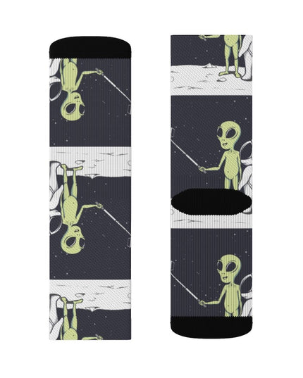 Funny Alien Selfie Socks
