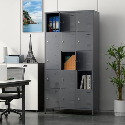 15 Doors Metal Lockers For Employees For Offices School Gyms