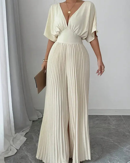 25 Edition – Pleated Wrap-Style Maxi Dress