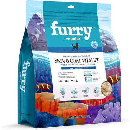 FURRY WONDER Freeze Dried Dog Food, Turkey & Chicken, 16 Oz,