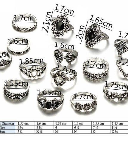 Flower Ring Set