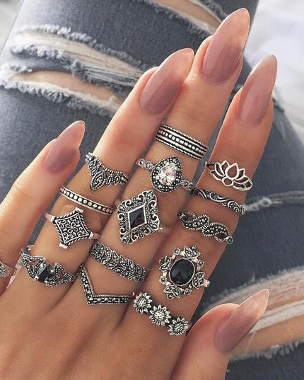 Flower Ring Set