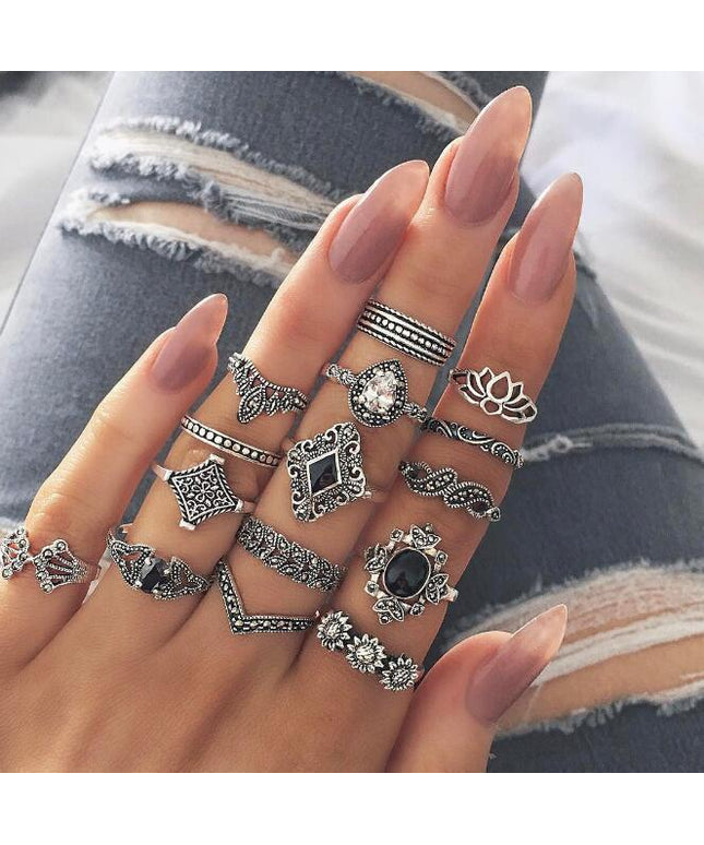 Flower Ring Set