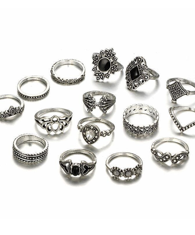 Flower Ring Set