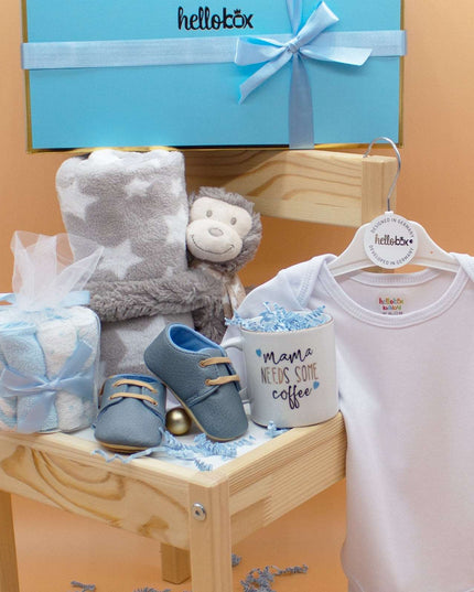 Hellobox Geschenke für neugeborene mit Babydecke, Kuscheltier (17