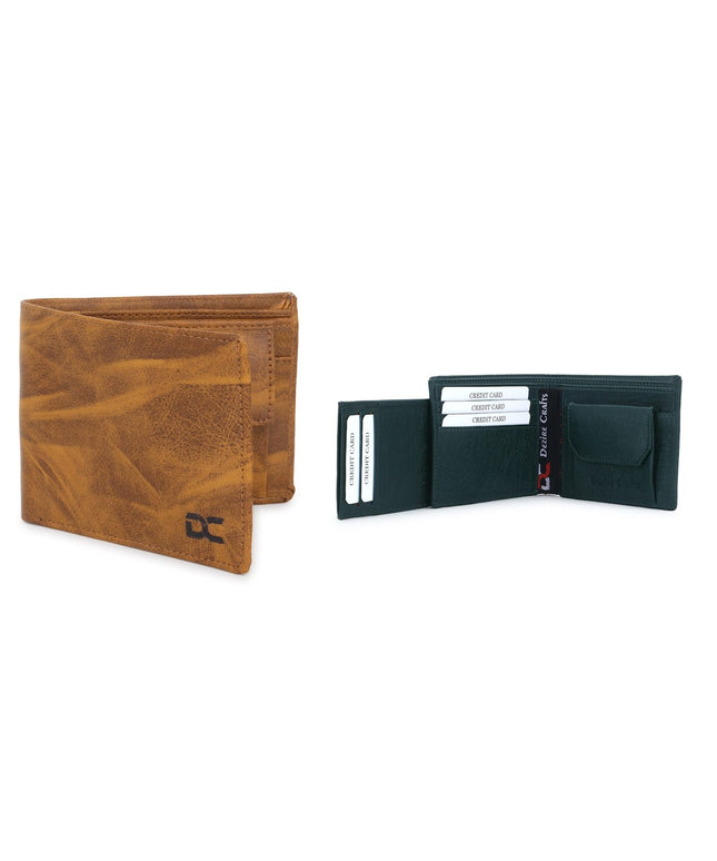 Men's Stylish Bi-Fold, Textured PU Leather, Latest Slim Wallets with