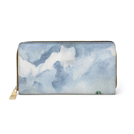 Green Mountainside Nature Landscape Blue Sky Print Womens Zipper