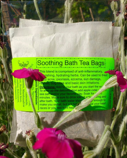 Organic Soothing Bathtub Tea Bags- 3 Pack