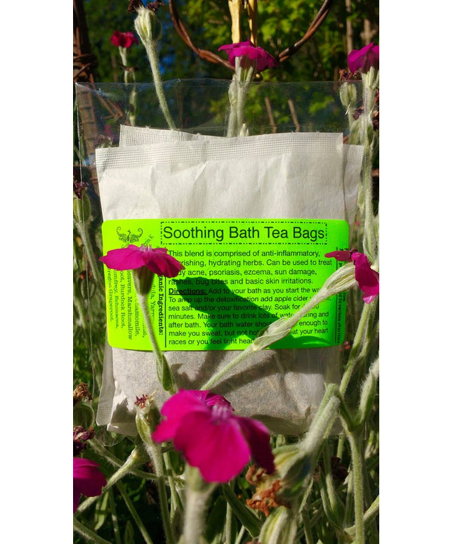 Organic Soothing Bathtub Tea Bags- 3 Pack