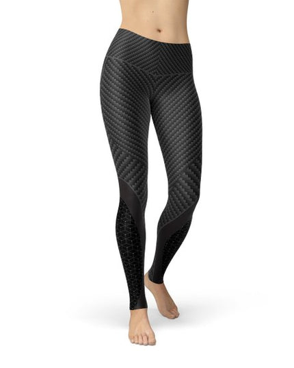 Womens Carbon Fiber Sports Leggings
