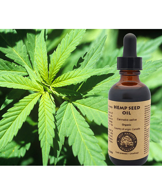 100% Pure Hemp Seed Oil (organic, cold pressed,