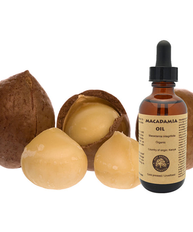 100% Pure, Organic Macadamia Oil. Helps to reduce