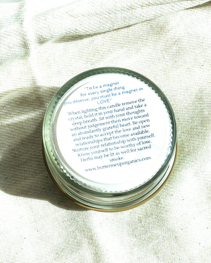 Love Spell / Intention Candle/ Ritual Candle / Love and Light / Rose
