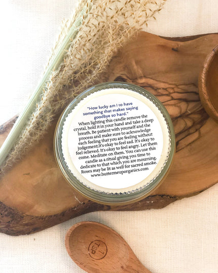 Grief Candle / Intention Candle / Essential Oil Candle / Soy Wax