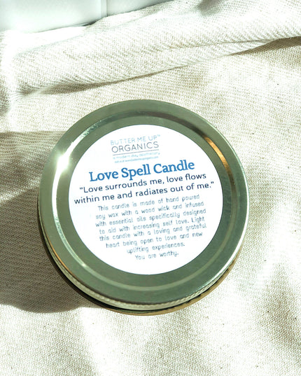Love Spell / Intention Candle/ Ritual Candle / Love and Light / Rose