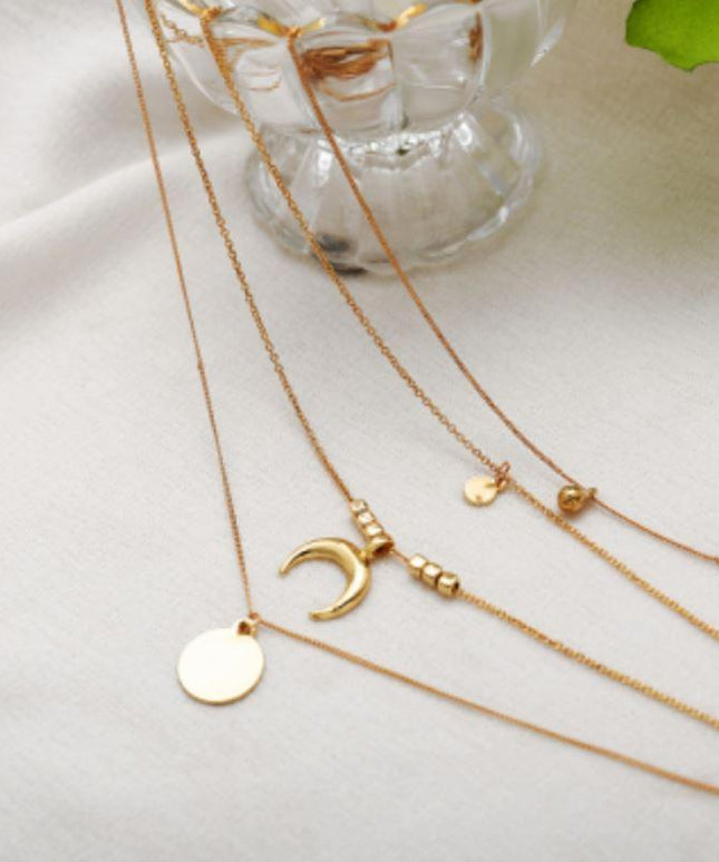 Four Layer Golden Necklace