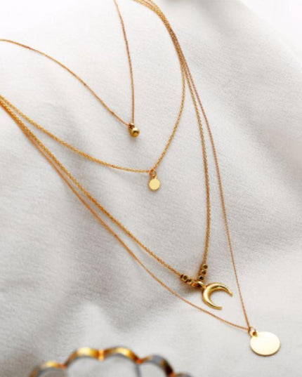 Four Layer Golden Necklace