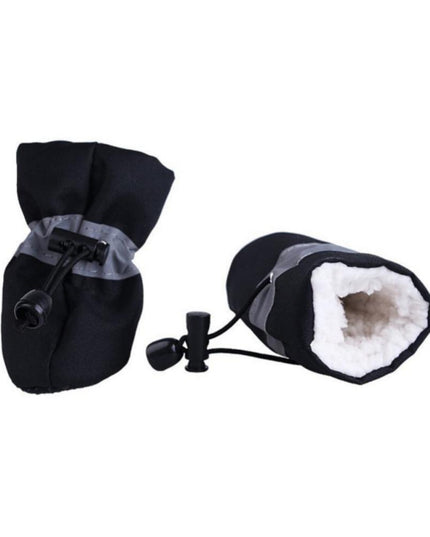 Dogs Winter Warm Shoes 4 PCS Set