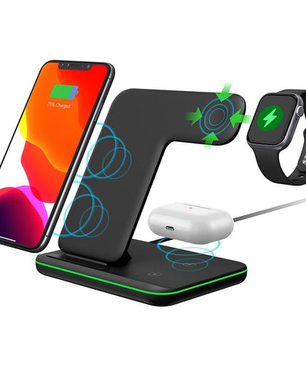 Ninja 15W 3 in 1 Fast Wireless Charging Station for Mobile Phones