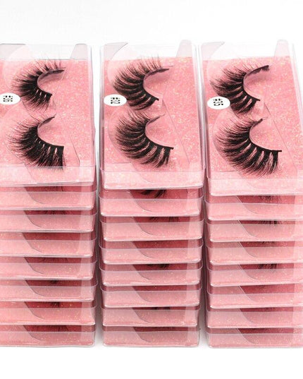 Mink Eye Lashes Wholesale 20/30/40/100 PCS  Mink Fluffy Fake Eyelashes