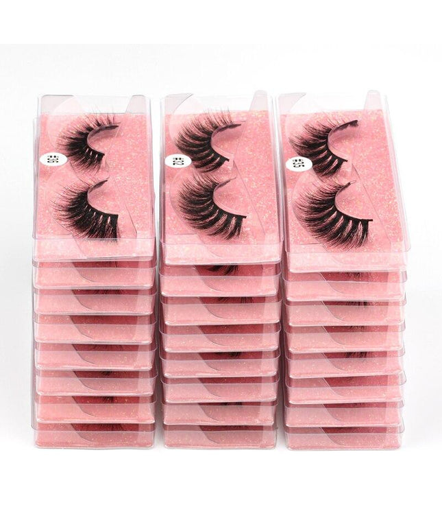 Mink Eye Lashes Wholesale 20/30/40/100 PCS  Mink Fluffy Fake Eyelashes