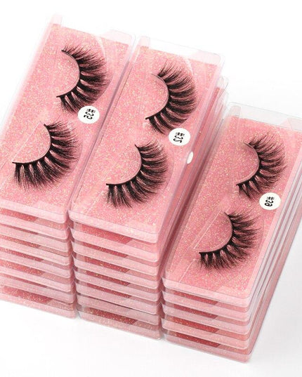 Mink Eye Lashes Wholesale 20/30/40/100 PCS  Mink Fluffy Fake Eyelashes