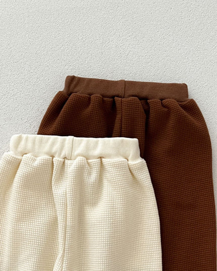 Casual and Versatile Two-Piece Set: Teddy Top Pullover and Pants for