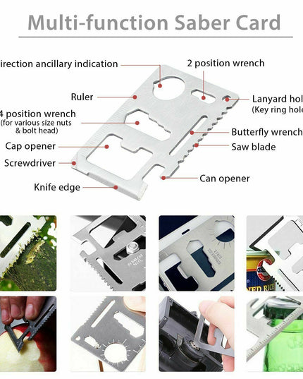 14 in 1 Outdoor Emergency Survival And Safety Gear Kit Camping