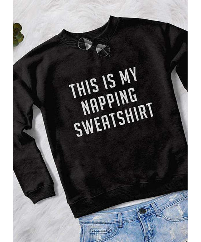 THIS IS MY NAPPING  WOMEN SWEAT SHIRT