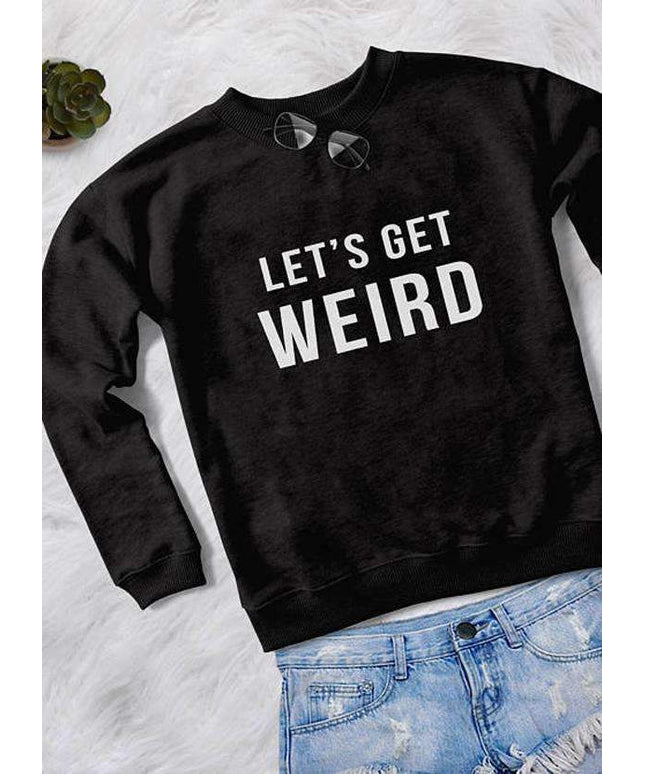 WEIRD WOMEN PRINTED SWEAT SHIRT