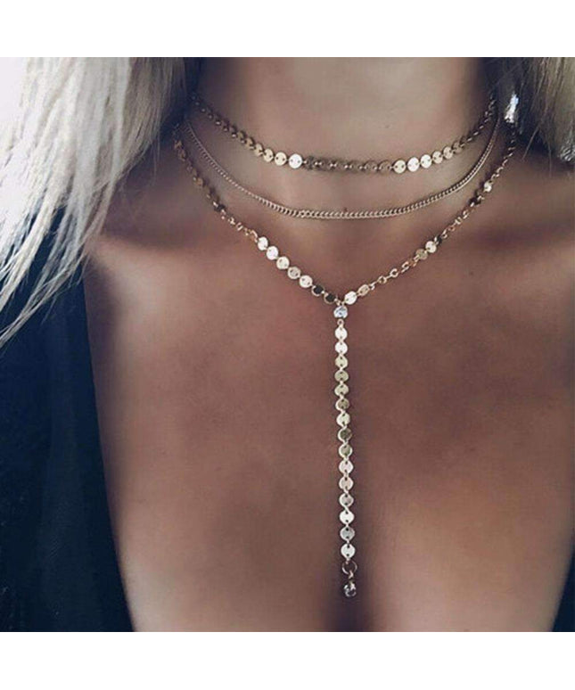 Three Layer Lariat Necklace