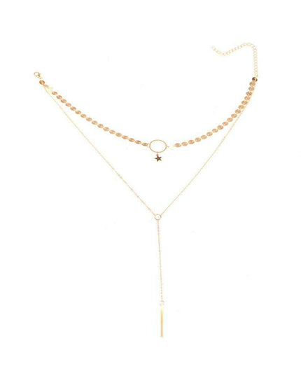 Star Choker Lariat Necklace