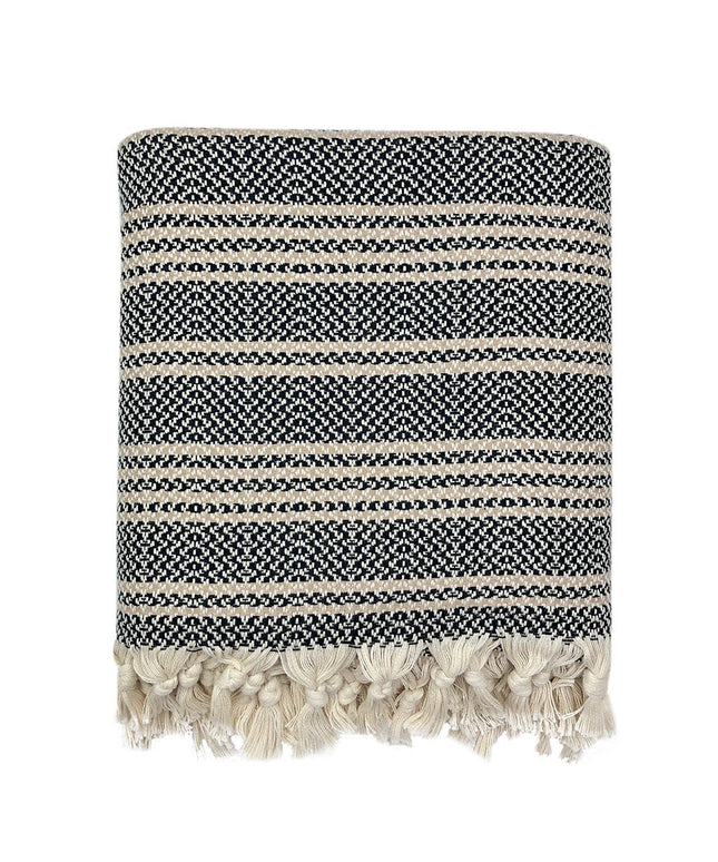 Woven Stripe Turkish Throw
