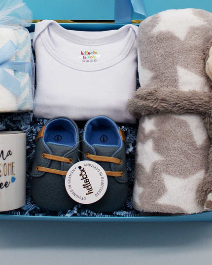 Hellobox Geschenke für neugeborene mit Babydecke, Kuscheltier (17
