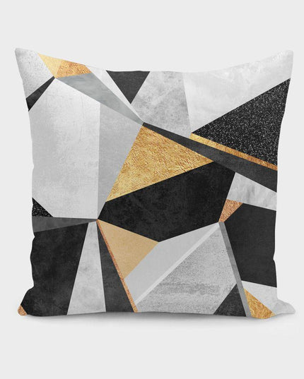 Geometry  Gold Cushion/Pillow