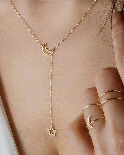 Moon And Star Necklace