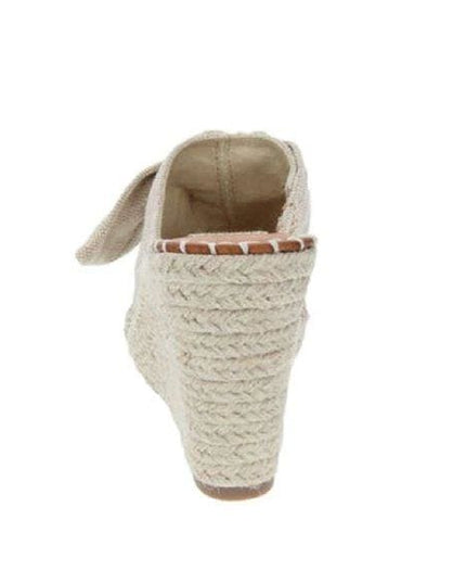 Womens Sandals - High Heel Slip-on Wedge Shoes (size 7.5)